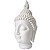 Escultura Cabeça de Buda em Marmorite 37cm - Imagem 3