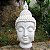 Escultura Cabeça de Buda em Marmorite 37cm - Imagem 1