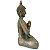 Buda Tibetano Namastê Verde com Bronze em Marmorite 34cm - Imagem 4