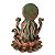Deusa Saraswati na Flor de Lótus Verde com Bronze em Marmorite 15cm - Imagem 5