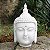 Escultura Cabeça de Buda em Marmorite 15cm - Imagem 1