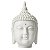 Escultura Cabeça de Buda em Marmorite 15cm - Imagem 2