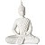 Buda da Prosperidade Meditando em Marmorite 23cm - Imagem 2