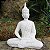 Buda da Prosperidade Meditando em Marmorite 23cm - Imagem 1