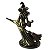 Incensário Porta Vela Bruxa com Caldeirão Bronze 19cm - Imagem 4