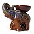 Recho Elefante Indiano da Sabedoria e Boa Sorte 11cm - Marrom e Azul - Imagem 1