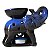Recho Elefante Indiano da Sabedoria e Boa Sorte 11cm - Azul e Preto - Imagem 3
