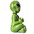 Incensário Alien Good Vibes dos 7 Chakras 16cm - Verde - Imagem 4