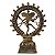 Deus Shiva Nataraja no Círculo de Fogo Dourado em Marmorite 18cm - Imagem 4