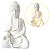 Buda Zen da Prosperidade em Porcelana Iluminado 19cm - Imagem 1