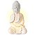 Buda Meditando da Prosperidade em Porcelana Iluminado 19cm - Imagem 6