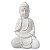 Buda Meditando da Prosperidade em Porcelana Iluminado 19cm - Imagem 2