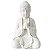 Buda Namastê da Prosperidade em Porcelana Iluminado 19cm - Imagem 2