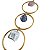 Móbile de Pedras dos 7 Chakras 51cm - Dourado - Imagem 4