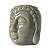 Recho Cabeça de Buda em Porcelana 9cm - Cinza - Imagem 2