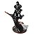 Incensário e Porta Vela Bruxa com Caldeirão 19cm - Prateado e Preto - Imagem 5