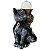 Gato Wicca Guardião da Bola de Cristal 11,5cm - Imagem 3