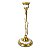 Castiçal Estrela Em Bronze e Madrepérolas Indiano 19cm - Imagem 3