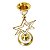 Castiçal Estrela Em Bronze e Madrepérolas Indiano 19cm - Imagem 2