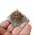 Orgonite Pirâmide da Prosperidade e Sucesso 4,5cm - Olho de Tigre e Pirita - Imagem 2