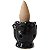 Mini Incensário Cascata Indiano em Porcelana 3cm - Preto - Imagem 1