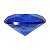 Diamante em Cristal de Vidro 6cm - Azul Escuro: Sabedoria - Imagem 1