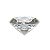 Diamante em Cristal de Vidro 4cm - Transparente: Pureza e Proteção - Imagem 1