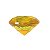 Diamante em Cristal de Vidro 4cm - Amarelo: Riqueza - Imagem 1