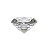 Diamante em Cristal de Vidro 3cm - Transparente: Pureza e Proteção - Imagem 1