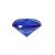 Diamante em Cristal de Vidro 3cm - Azul Escuro: Sabedoria - Imagem 1