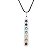 Colar Gargantilha 7 Chakras 33mm Cordão Fino - Prateado - Imagem 1