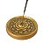 Incensário Redondo Dourado 9cm - Mandala Indiana - Imagem 1
