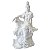 Deusa Kuan Yin Branca Sentada 16cm - Proteção Espiritual e Energia de Compaixão - Imagem 1