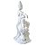Deusa Kuan Yin Branca Sentada 16cm - Proteção Espiritual e Energia de Compaixão - Imagem 4