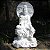 Deusa Kuan Yin Branca Sentada ao Luar 19cm - Sabedoria Divina - Imagem 2