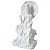 Deusa Kuan Yin Branca Sentada ao Luar 19cm - Sabedoria Divina - Imagem 3