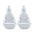 Dupla de Mini Kuan Yin Branca 6cm - Paz e Proteção - Imagem 5