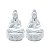 Dupla de Mini Kuan Yin Branca 6cm - Paz e Proteção - Imagem 6