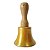 Sino de Mão Dourado em Alumínio com Cabo de Madeira 10cm - Conexão e Rituais Sagrados - Imagem 3