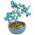 Mini Bonsai de Pedra Turquesa 10cm - Proteção, Comunicação e Alinhamento Espiritual - Imagem 1