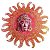 Mandala de Parede Buda Sol Vermelha 39cm - Iluminação, Harmonia e Energia Vital - Imagem 1