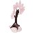 Árvore de Cristal Quartzo Rosa Bruta P 12cm - Amor e Calma - Imagem 3