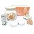 Kit Presente Rechaud de Cerâmica Bege com Essência de Jasmim 5ml e Incensário Flor de Lótus - Imagem 1