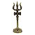 Tridente de Shiva em Metal 12,5cm - Trishula Sagrado Hindu - Imagem 1