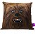 Almofada Fibra Veludo 40X40CM Chewbacca STAR WARS 10064157 Travesseiro Decorativo Quarto Sala Infantil Estampada Personalizada Presente Adulto Criança - Imagem 1