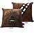 Almofada Fibra Veludo 40X40CM Chewbacca STAR WARS 10064157 Travesseiro Decorativo Quarto Sala Infantil Estampada Personalizada Presente Adulto Criança - Imagem 3