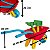 Big Carriola Infantil Magic TOYS 844 Vermelha - Imagem 2
