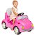 Carrinho Infantil para Bebes Passeio e Pedal Calesita 1300 Fousk Fusca 2 em 1 Calesita Pink/Azul/Branco Gelo - Imagem 2