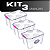 Kit 3 Caixas Organizadoras Transparente De Plástico 12 Litros - Imagem 2