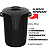 Lixeira Preta Cesto De Lixo Grande Cozinha 60 Litros Reforçado - Imagem 2